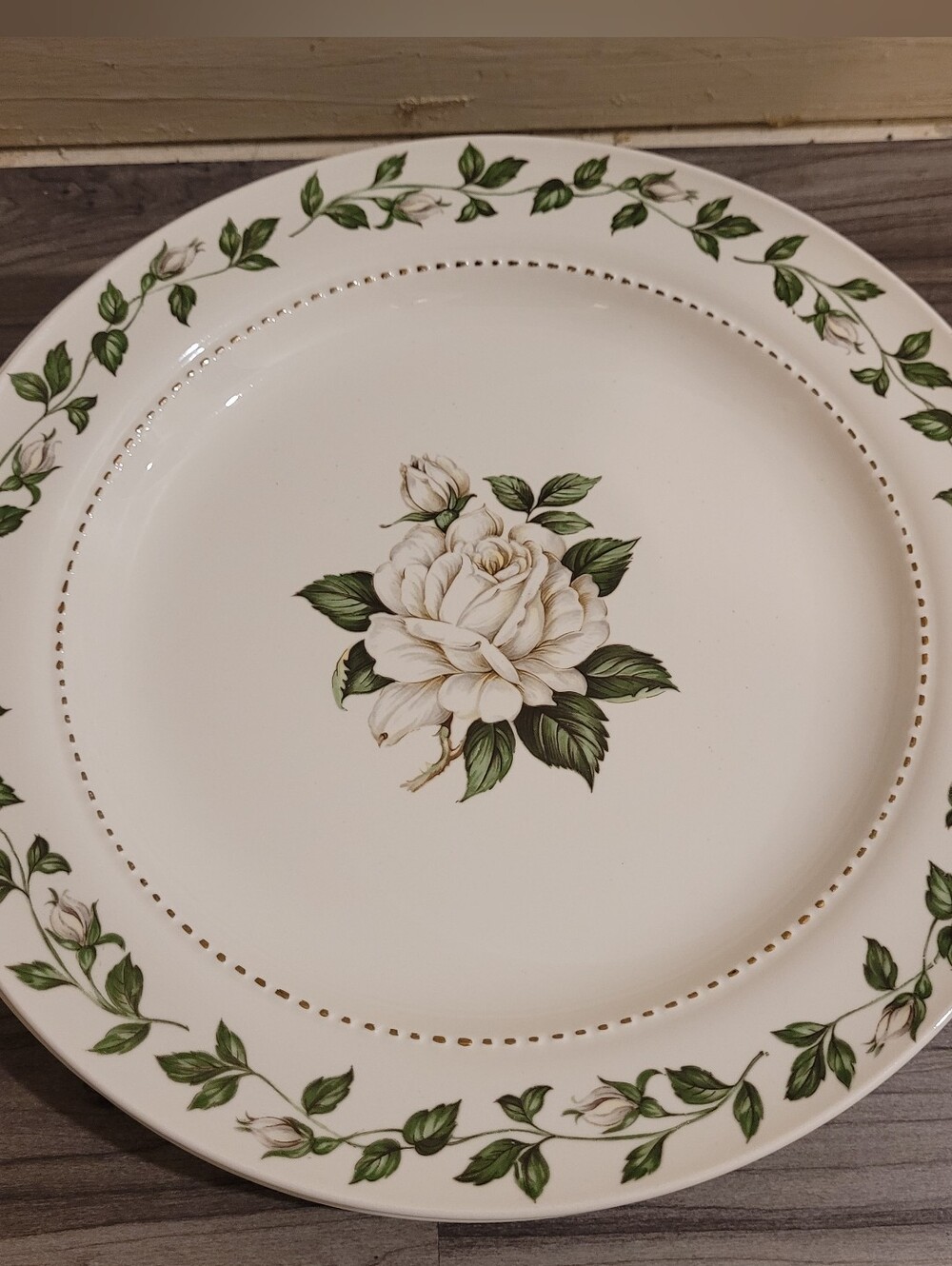 VTG Mary Dunbar Superior Hall Quality Dinner Plate 9" Cameo Rose Lot Of 3